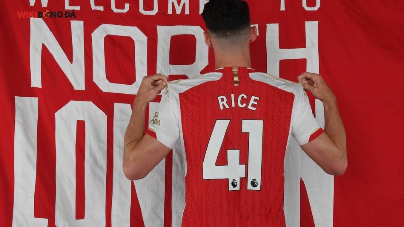 Số áo Rice là con số 41 trở nên nổi bật và ấn tượng 