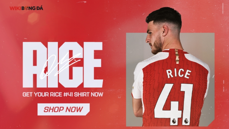 Số áo 41 của Rice mang ý nghĩa đặc biệt sau sự thành công của anh 