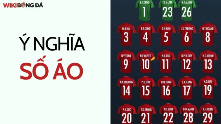 ý nghĩa số áo trong bóng đá